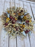 Wianek wieniec naturalny jesienny handmade 