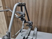 Bagażnik rowerowy montowany do klapy bagażnika samochodu, na dwa rowery