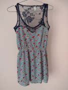 kolorowa tunika z koronkową wstawką Primark - rozmiar z metki 12 / 38