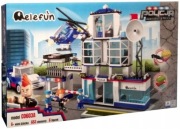 zestaw 653 klocków komisariat policji pasuje do z klockami lego 6 figurek