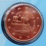 SAN MARINO  2003 5 CENTÓW UNC !!!!!!!!!!