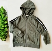 Bluza z kapturem Coccodrillo khaki zielona rozmiar 104 bawełniana oliwkowy