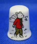 Naparstek Kolekcjonerski Porcelanowy Rupert 