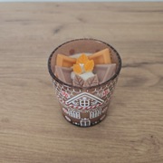 Świeca sojowa w szkle o zapachu czekolady z pomarańczą 