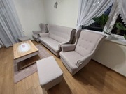 Komplet Werina Uszak Uszaki pufy beż jak nowe!!!