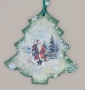 4 DUŻE ZAWIESZKI DEKORACJE NA CHOINKĘ  RÓŻNE KSZTAŁTY