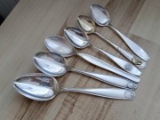 POSREBRZANE ŁYŻECZKI DO HERBATY I KAWY RÓŻNE