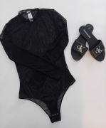Body Guess rozmiar M transparentne czarne