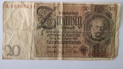 Niemcy - III Rzesza - BANKNOT - 20 Marek 1929
