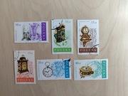 Znaczki z 1988: Stare zegary, PRL, vintage