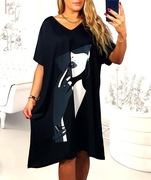 DUŻA sukienka  50-52-54-56 plus size --,3xl,4xl,5xl,6xl