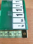 Kasetka cenowa 75x60 mm. zielona