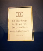 Zestaw 2 obrazkow 30x22 cm złote ramki cc fashion