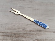 ZŁOCONY WIDELCZYK DO CYTRYNY EMALIA ROSJA 