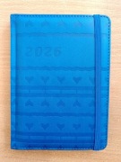 Kalendarz 2026 B6 mały z gumką terminarz tygodniowy gąbka kieszonkowy 