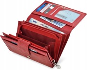 Jennifer Jones portfel skóra naturalna czerwony 5902734961228 - kobieta