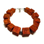 Fiolekart - Bransoletka, biżuteria artystyczna - koral