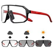 Sportowe Okulary Rowerowe Fotochrom SCVCN SC-X62 32g CE Czerwone Nowe