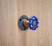 Wieszak z zaworu haczyk uchwyt loft industrial