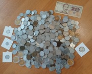 ZESTAW MONET PRL - III RP - PONAD 400 SZTUK - BANKNOT 20 ZŁ PRL SERIA AA