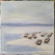 Obraz malowany ręcznie, akryl, 30cm x 30cm.