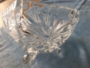 Misa kryształowa IRENA 24% Pb – PRL, ręczny szlif, na 3 nóżkach