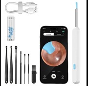 Białe Narzędzie Do Usuwania Wosku Z Uszu Z Kamerą czyszczenie uszu