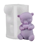 NIEDŹWIEDŹ z SERCEM forma silikonowa 9.3*7 do Świec Mydła Gipsu akcesoria 