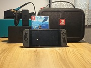 Nintendo Switch z grą i etui szary