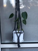 Kwietnik makrama antracyt PROMOCJA