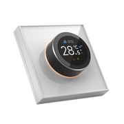Tuya Smart 1439 WTE Knob Termostat Cyfrowy Kolorowe Światło WiFi (Biały)
