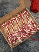 Ozdoby choinkowe ręcznie robione zestaw prezentowy