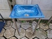 Mały zlew 1-komorowy gastronomiczny 50x40x85 OKAZJA TANIO WYPRZEDAŻ