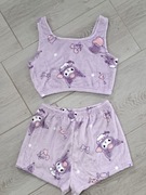 Komplet polarowy śliczny Kuromi top+spodenki SML 