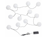 SOLVINDEN Girlanda LED, 12 lampek, zewnętrzne/na baterie biały