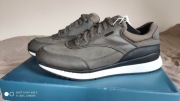 Geox Branthon skórzane khaki wodoodporne sneakersy 43 jak 44 wkładka 29cm 
