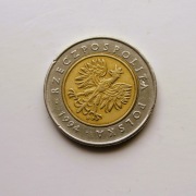 1 #  5 złotych 1994 od 5 zł destrukt od str. orła mniejszy rdzeń