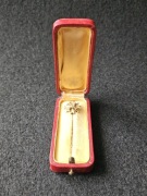 Niemcy,III Rzesza, Miniatura Hiszpański Krzyż z Mieczami w pudełku.