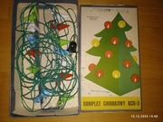 Lampki choinkowe PRL 