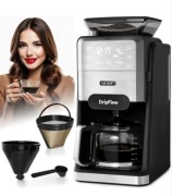 Ekspres przelewowy do kawy z Młynkiem żarnowym Yoer 1520W 1,5L +Programator