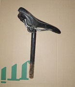 Siodełko rowerowe i sztyca 