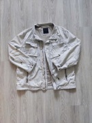 Vintage Biała Narzutka Jeansowa