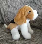 Pluszowy piesek maskotka Basset Hound realistyczny beagle Świat Piesków