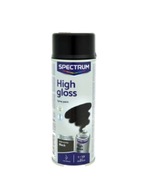 Farba SPECTRUM Spray 400ml – czarny połysk, szybkoschnąca, uniwersalna