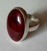 Srebrny piękny stary pierścień 