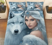 Zestaw pościeli 3 części 1 prześcieradło 2 poszewki 160x200 druk 3D NOWY 