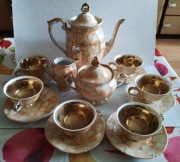 Marmurkowy serwis kawowy, Chodzież, lata 70