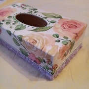 Chustecznik decoupage 