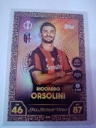 Topps match attax 2025 /26 All Action Hero Riccardo Orsolini 376 Bologna 