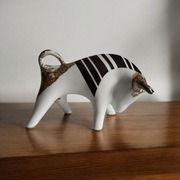 Byk znak zodiaku Figurka Byczek ceramiczny, ręcznie malowany